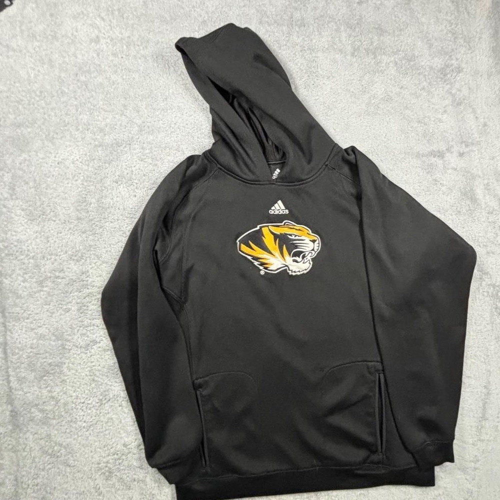 Adidas Missouri Tigers Hoodie Mens XL Black NCAA Sweatshirt Mizzou